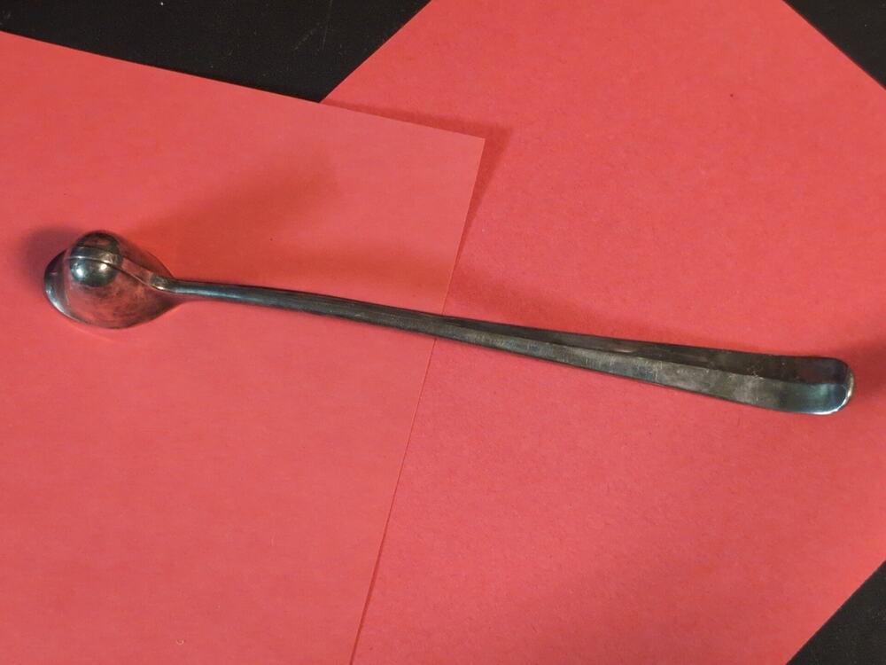 Vintage Eales 1779 Silver Plate Candle Snuffer Helmet Head 10"